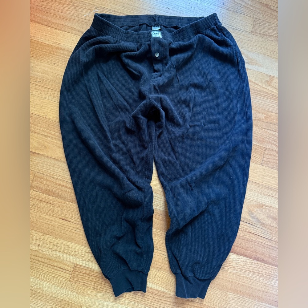 Rips Black Buttoned Pants